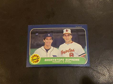 Fleer Shortstops Supreme Cal Ripken Alan Trammell Hof