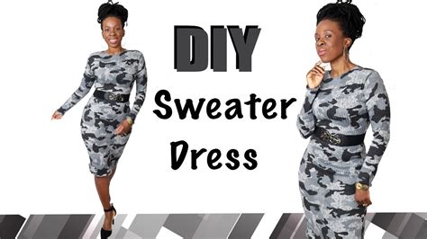 How To Sew A Dress For Beginners The Perfect DIY Sweater Dress YouTube