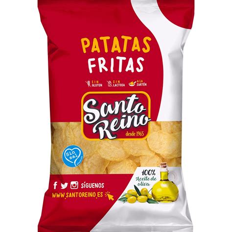 Patatas Fritas Sin Sal 100 Aceite De Oliva Sin Gluten Sin Lactosa