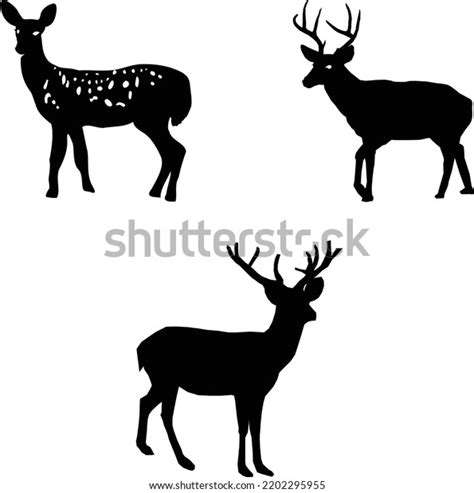 Deer Portrait Vector Format Stock Vector Royalty Free 2202295955