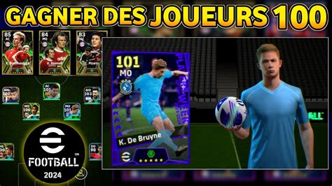 COMMENT AVOIR DES JOUEURS 100 SUR EFOOTBALL 2024 MOBILE BIEN JOUER À