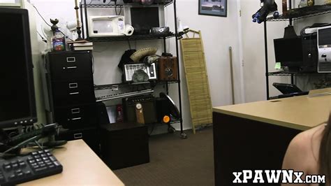 Naughty Babe Moans While Drilled At A Pawnshop By Big Cock