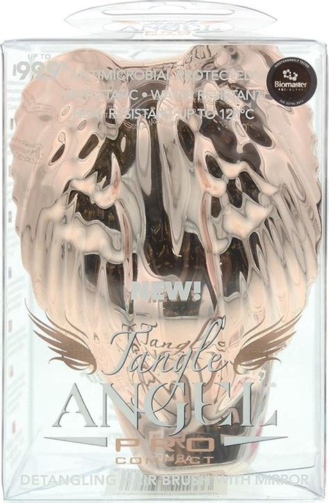 Tangle Angel Angel Pro Compact Compact Hairbrush Rose Gold Bol