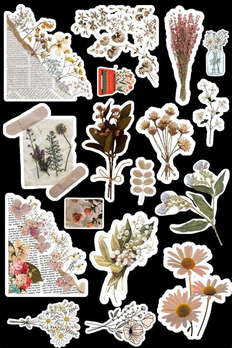 10x15cmsticker Stiker Vintage Estetik Jurnalis Jurnal Scrapbook Pt 3