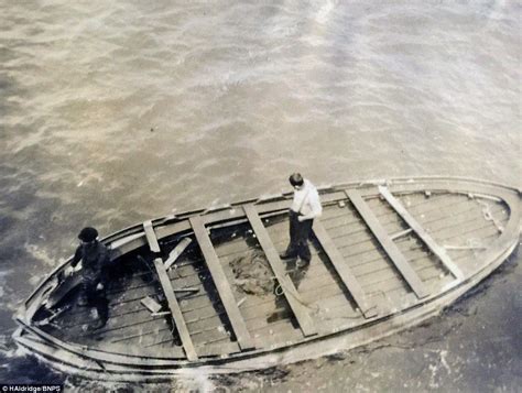 Recovery A Black And White Photograph Shows Crewmen From The Rms