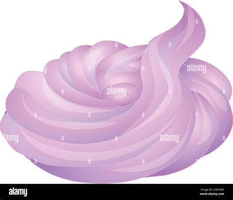 Pink Meringue Icon Cartoon Vector Cake Whip Stock Vector Image And Art