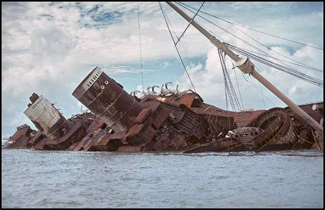 The Liner Queen Elizabeth, after burning from Stem to Stern in Hong ...