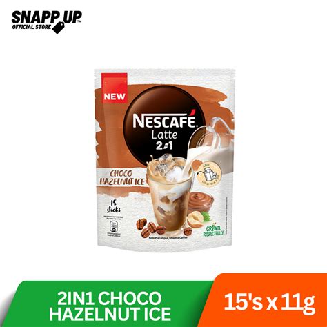 Nescafe 2in1 Salted Caramel Ice Choco Hazelnut Ice 15 S X 11g Shopee