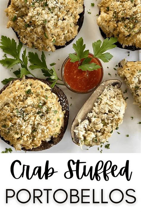Crab Stuffed Portobello Mushrooms