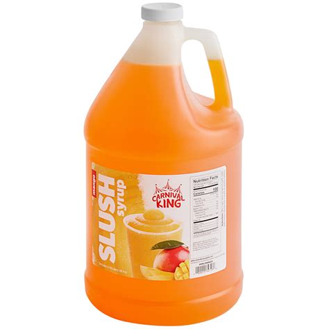 Carnival King 1 Gallon Mango Slushy 5 1 Concentrate 4 Case