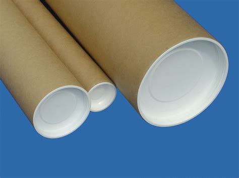 Tube Carton Tube Carton Emballage Et Exp Dition Avec Bouchons Blancs