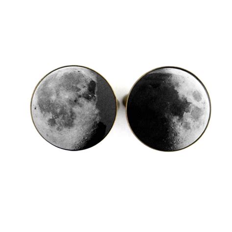 My Moon Cufflinks Custom Lunar Phase Cuff Links How The Etsy