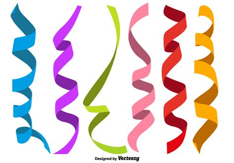 Party Streamers Vector Art Icons And Graphics For Free Download