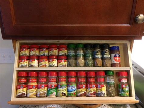 Under Cabinet Spice Rack | Cabinet spice rack, Diy kitchen storage ...