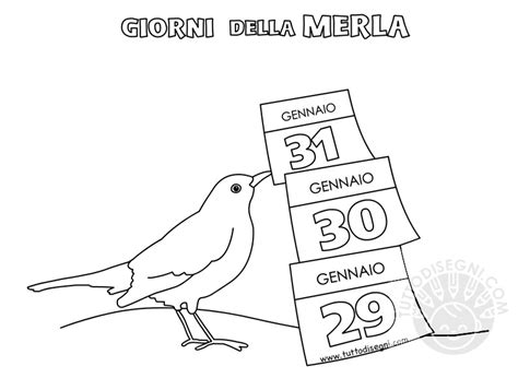 Giorni Della Merla Disegno Da Colorare Tuttodisegni