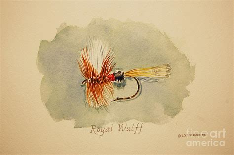 Royal Wulff Trout Fly Painting By Bill Dinkins Fine Art America