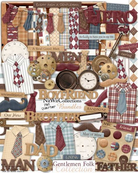 Fqb Gentlemen Folk Collection Nitwit Digital Kits Nitwit Collections