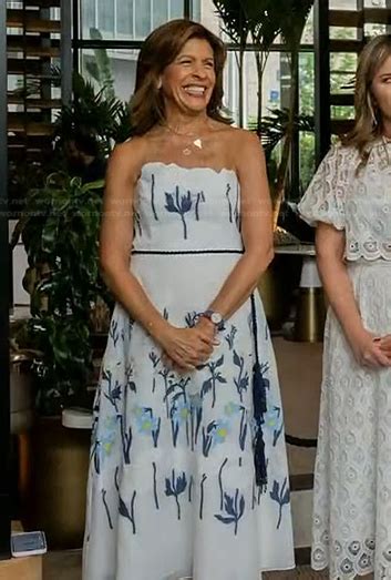 WornOnTV Hodas Floral Strapless Dress On Today Hoda Kotb Clothes