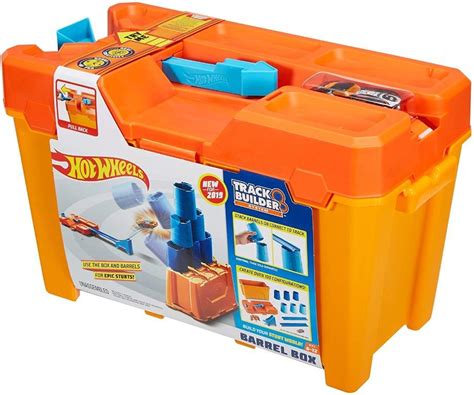 Hot Wheels Roto Revolution Track Set MATTEL GCF Hot Wheels Track Builder Stunt Barrel Box