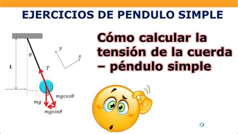 Como calcular la tensión de la cuerda y la fuerza restauradora del