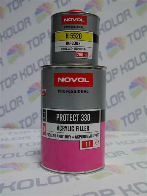 Novol Protect 330 podkład mokro na mokro 1L + 0,2L utw szary | TopKolor