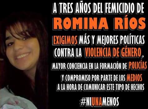 Se Cumplen Tres A Os Del Femicidio De Romina R Os