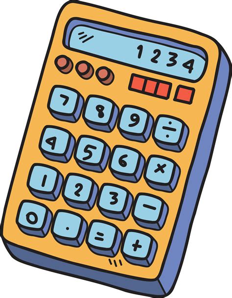 Hand Drawn Calculator Illustration 13127543 Vector Art At Vecteezy