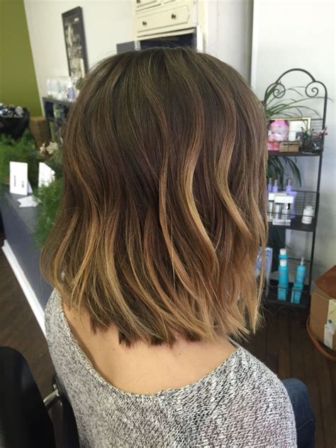 Ombre Lob Haircut Lloyd Forte Frisur