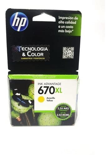 Cartucho Hp 670 Xl Amarillo Original Envio Gratis Cz120al