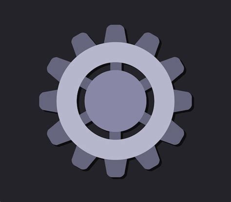 Engranaje Ilustrado Vector Premium