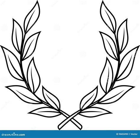 Laurel Wreath Vector Royalty Free Stock Photos Image 9683498