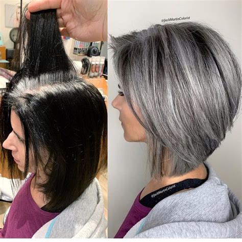 Before And After Haircut Styles For 2020 Grey Hair Inspiration Grey