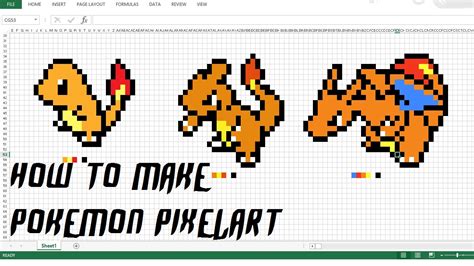 Pokemon Pixelart Charmander Charmeleon And Charizard How To Draw 8