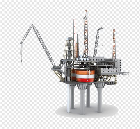 Oil Refinery Oil Platform Petroleum Drilling Rig Offshore Sea