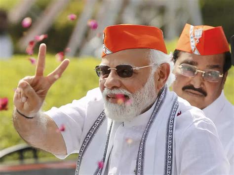 Bjp Massive Win Pm Modi On A Two Day Visit To Gujarat Holds Roadshow