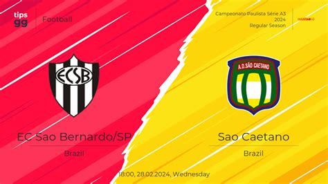 Ec Sao Bernardo Sp Vs Sao Caetano At Campeonato Paulista