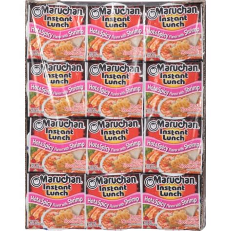 Maruchan Instant Lunch Hot Spicy Shrimp Flavor Ramen Noodle Soup Ct Oz Smiths