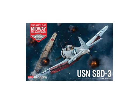 Model Kit Lietadlo Academy 12345 Usn Sbd 3 Battle Of Midway 148