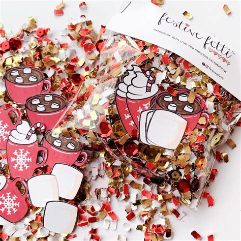 Hot Cocoa Party Hot Chocolate Favors Confetti Fun Holiday Etsy
