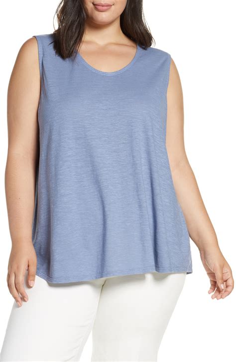 Eileen Fisher Scoop Neck Shell Plus Size Fashion Clothes Women