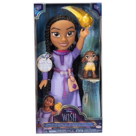 Disney Wish Singing Asha Toddler Doll With Valentino And Star Smyths