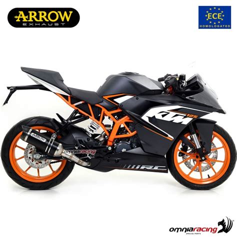 Arrow Exhaust Thunder Slip On Dark Aluminum Approved For Ktm Rc