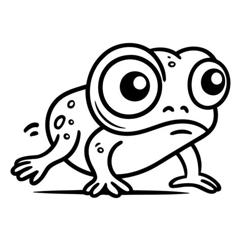 Premium Vector Funny Cartoon Frog Vector Illustration Isolated On A