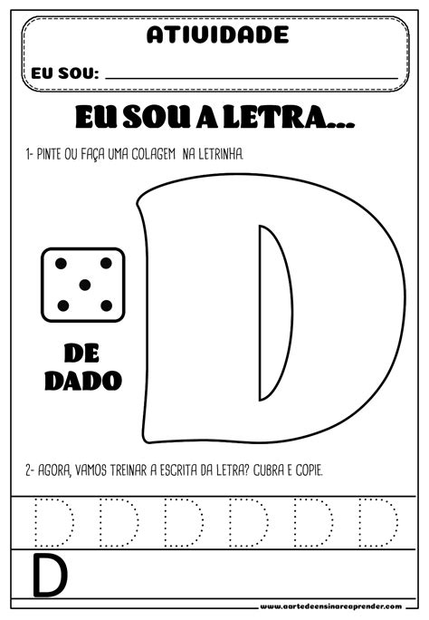 Atividade Pronta Letra D A Arte De Ensinar E Aprender