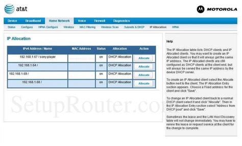 Motorola Nvg589 Screenshot Ipallocation