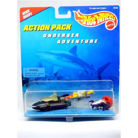 Jual Hot Wheels Submarine Micro Undersea Adventure Action Pack