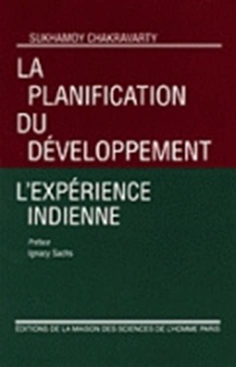 La Planification Du D Veloppement Ditions De La Maison Des Sciences