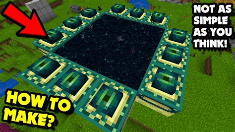 How To Make An End Portal In Minecraft Java In Creative Mode Not