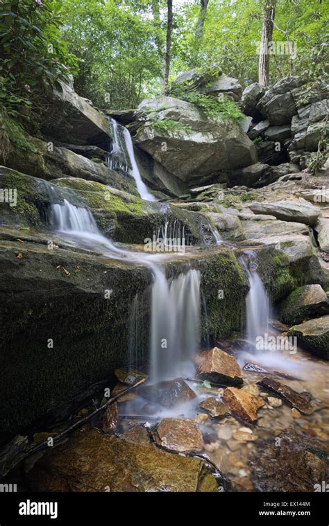 Hidden Falls At Hanging Rock State Park In Danbury North Carolina