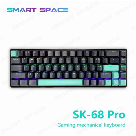 SKYSHIU SK 68 Mechanical Keyboard 68 Keys Mechanical Keyboard Hot Swappable With Red Switches
